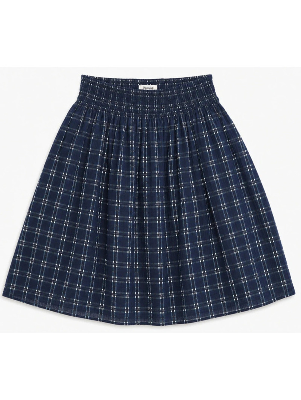 Madewell Smocked Cotton Skirt - small